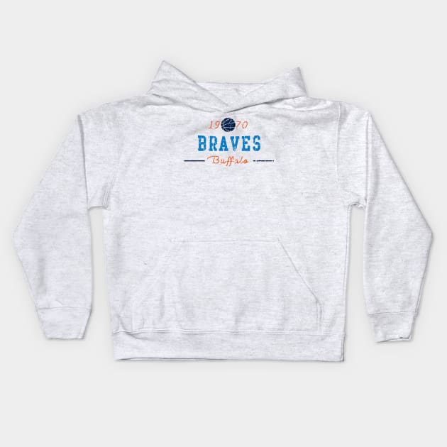 Buffalo Braves Kids Hoodie by HomePlateCreative